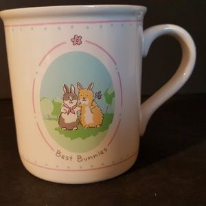 Vintage Hallmark Best Bunnies Ceramic Coffee Mug